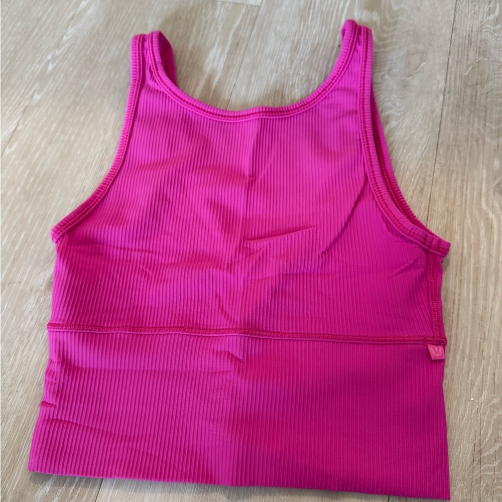 Lululemon Athletica Fuchsia Ribbed Tank